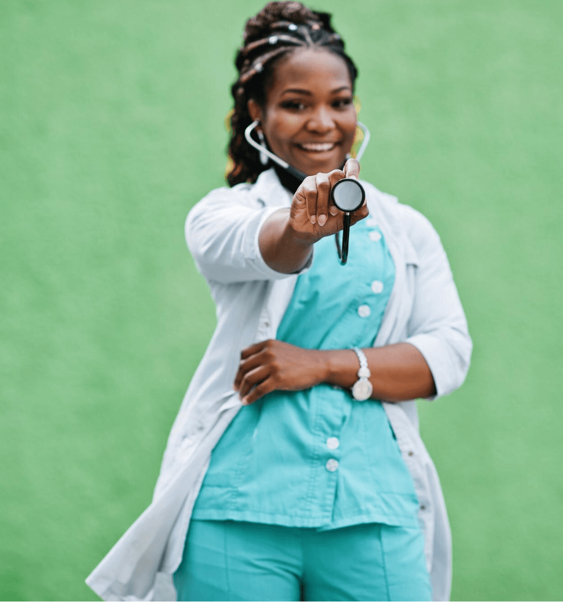 Mother with child in clinic