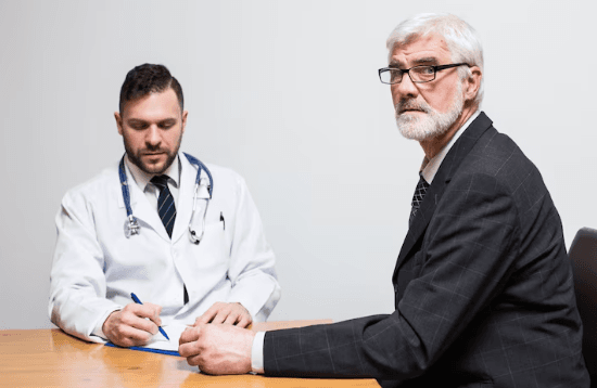 Family consultation with doctor